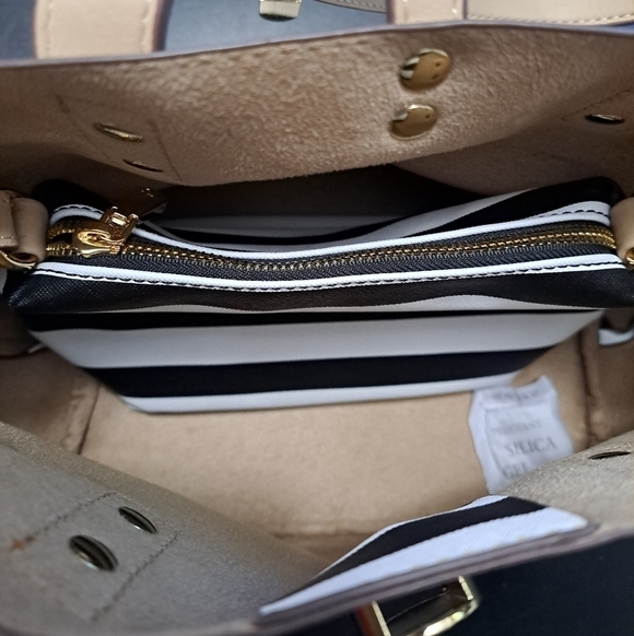 NWOT Two Crossbody Striped Bags - Picture 3 of 10